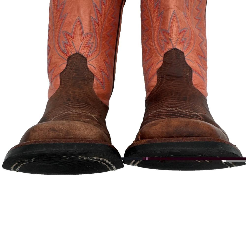 Corral/Brown,Brahma, two toned, Western cowboy Boot Size 7 woman, stampede - Picture 5 of 16